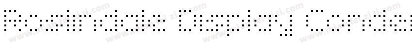 Roslindale Display Condensed Semi B字体转换